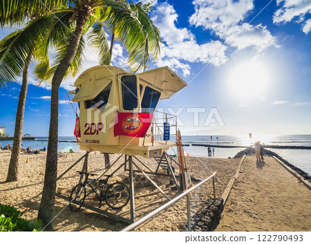 夏威夷威基基海灘 夏威夷威基基海灘 122790493