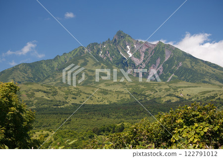 遠眺利尻山的夏日風景 遠眺利尻山的夏日風景 122791012