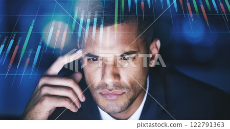 Bitcoin, crypto and stock market trader thinking of financial price data analysis on his computer screen monitor. Man working on a cryptocurrency trading strategy for forex investment profit growth Bitcoin, crypto and stock market trader thinking of financial price data analysis on his computer screen monitor. Man working on a cryptocurrency trading strategy for forex investment profit growth 122791363