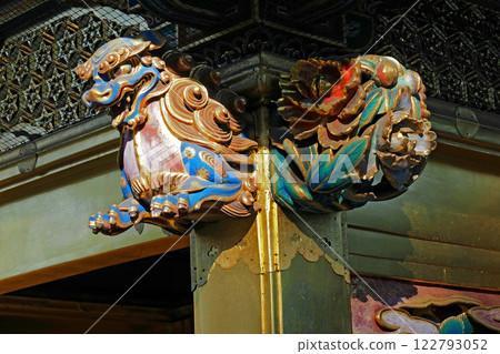 Carvings on the Karamon Gate of Ueno Toshogu Shrine [Taito-ku, Tokyo] 122793052