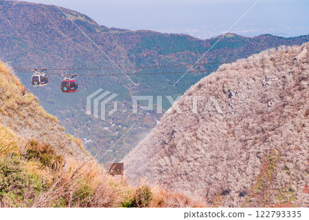 [Kanagawa Prefecture] The Hakone Ropeway passing through Owakudani 122793335