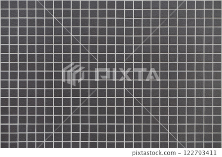 Black ceramic brick wall and floor tiles mosaic background Black ceramic brick wall and floor tiles mosaic background 122793411