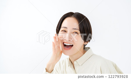 Middle female smile Middle female smile 122793928