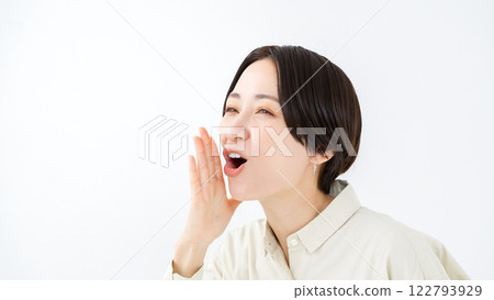 Middle female smile Middle female smile 122793929