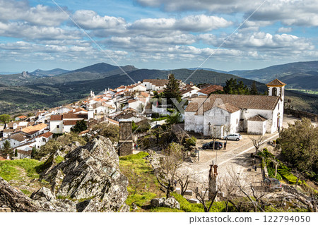 The Fort and Castelo of Marvao on the Hill of Castelo de Marvao in Alentejo, Portugal The Fort and Castelo of Marvao on the Hill of Castelo de Marvao in Alentejo, Portugal 122794050