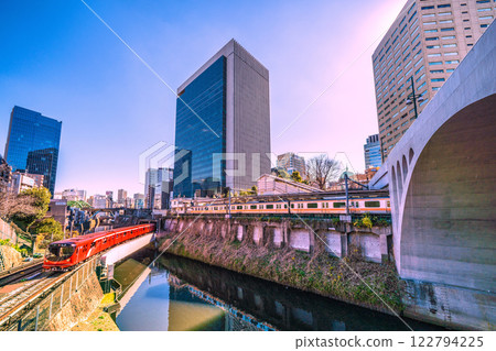 日本東京城市景觀中的第一列 CBTC…東京地鐵丸之內線、御茶水站、聖橋等地的 2000 系列新列車景觀 122794225