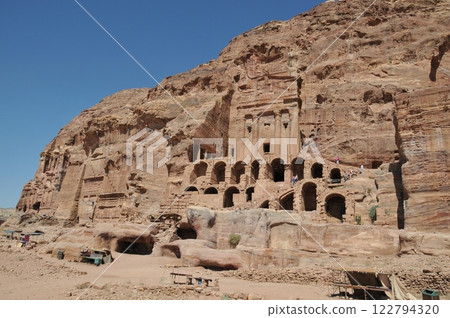 Jordan, Petra, Petra ruins, Tomb of Aan, Royal Tombs 122794320