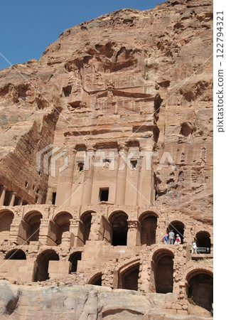 Jordan, Petra, Petra ruins, Tomb of Aan, Royal Tombs 122794321