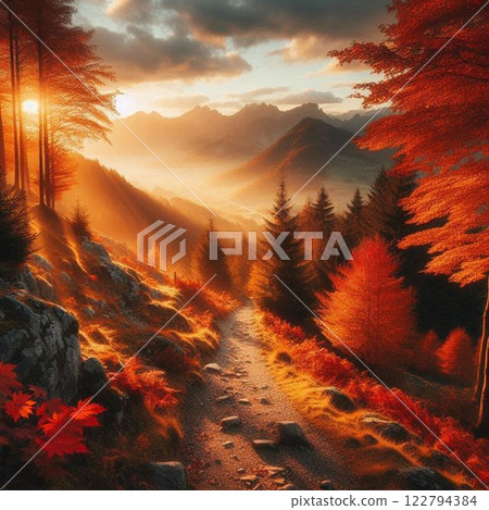 燃燒的天空 122794384