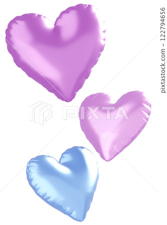 3D 影像_心型氣球_彩色 3D 影像_心型氣球_彩色 122794656