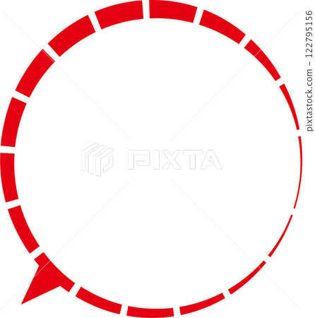 波浪氣泡紅色 122795156