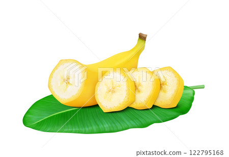 Realistic illustration of banana 122795168