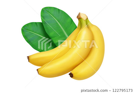 香蕉圖現實白色背景 香蕉圖現實白色背景 122795173