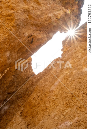 Stunning rock formations at Phae Mueang Phi Forest Park in Phrae, Thailand 122795222