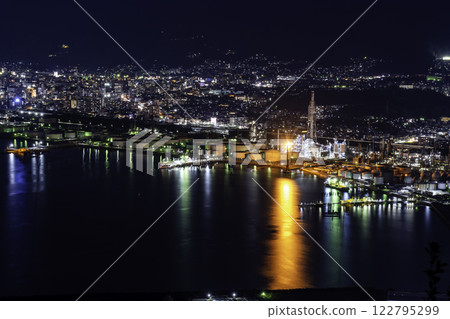 德山:山口縣周南市海岸的夜景 德山:山口縣周南市海岸的夜景 122795299
