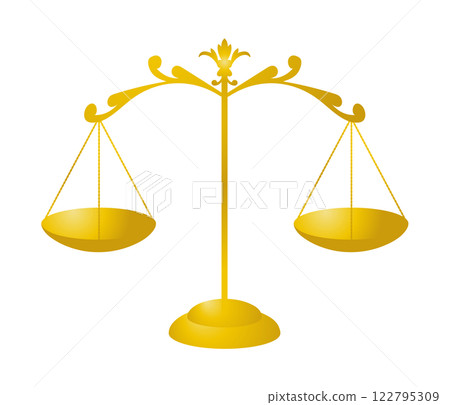 古董天平秤圖像的插圖 122795309