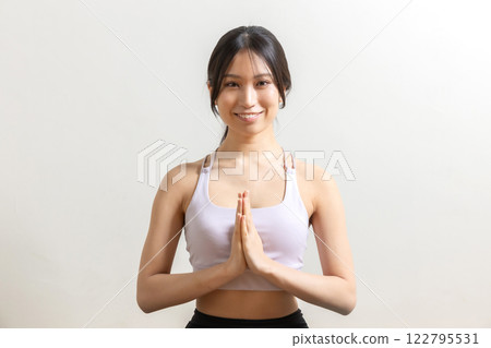 Yoga fitness image woman in sportswear Yoga fitness image woman in sportswear 122795531
