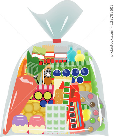 Snack bag packing 122795603