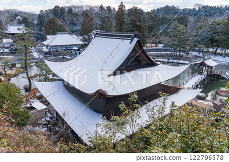 白雪皚皚的永法寺（岐阜縣多治見市） 122796578