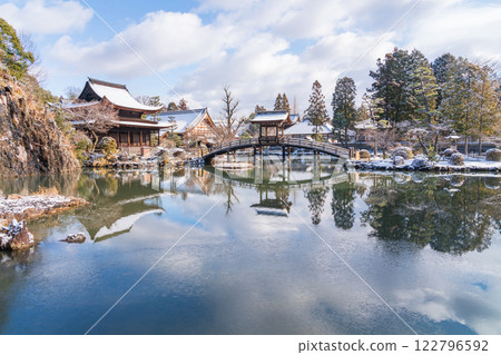 白雪皚皚的永法寺（岐阜縣多治見市） 122796592