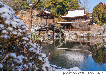 白雪皚皚的永法寺(岐阜縣多治見市) 白雪皚皚的永法寺(岐阜縣多治見市) 122796614
