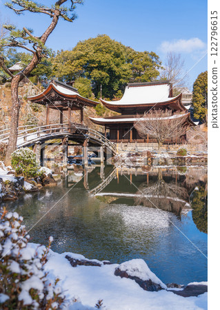 白雪皚皚的永法寺（岐阜縣多治見市） 122796615