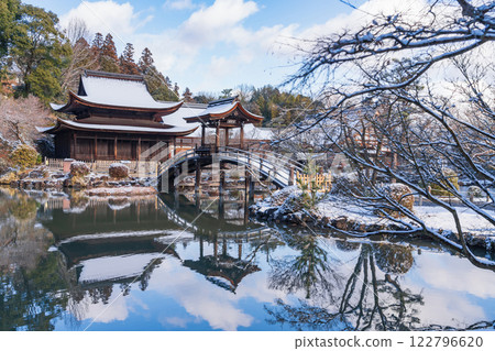 白雪皚皚的永法寺（岐阜縣多治見市） 122796620