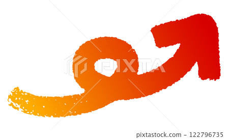 右上方旋轉向上的箭頭。 122796735