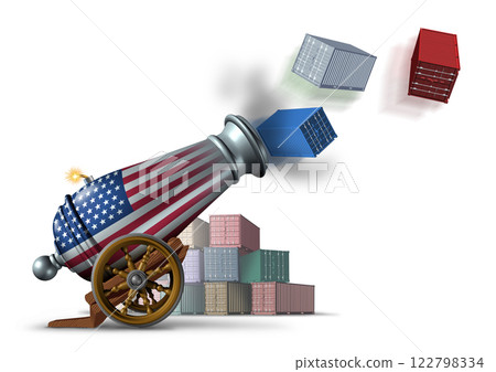 Trade War Symbol 122798334