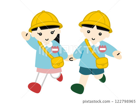 Boys and girls in kindergarten children 122798965