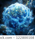 Viruses, infections and parasites attack our planet Earth. 122800108