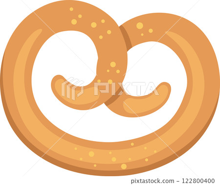Freshly baked pretzel, a knotted bread with coarse salt, representing German cuisine and Oktoberfest celebrations, isolated on white background Freshly baked pretzel, a knotted bread with coarse salt, representing German cuisine and Oktoberfest celebrations, isolated on white background 122800400