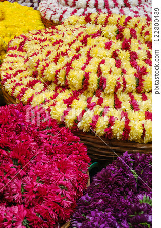 Bangalore, India - Scenery of KR Market, Asia's largest flower market 122800489