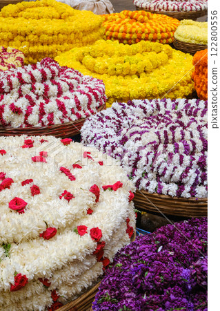 Bangalore, India - Scenery of KR Market, Asia's largest flower market 122800556