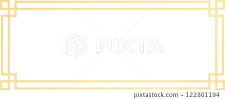 Wide golden double border creating an elegant frame on a clean white background, ideal for enhancing certificates, invitations, or announcements with a touch of luxury and style Wide golden double border creating an elegant frame on a clean white background, ideal for enhancing certificates, invitations, or announcements with a touch of luxury and style 122801194