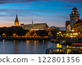 Cathedral on Kanta or Kneiphof Island at night. Kaliningrad. Russia 122801356