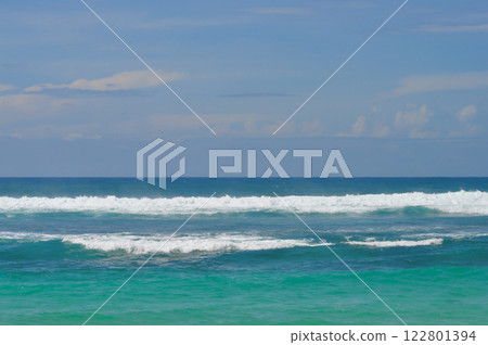 Melasti Beach is beautiful with white sand and blue sea water Melasti Beach is beautiful with white sand and blue sea water 122801394