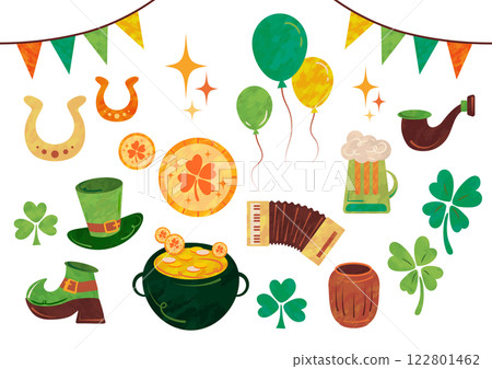 聖派翠克節插圖素材 122801462