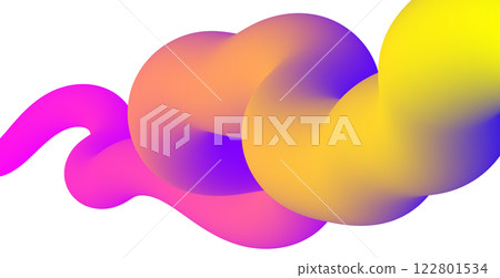 wavy colorful gradient shape. Vector illustration wavy colorful gradient shape. Vector illustration 122801534