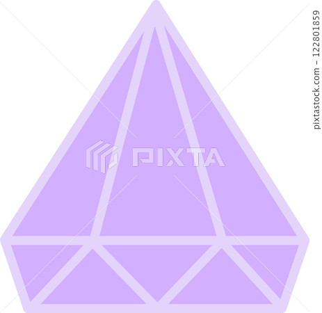 Light purple diamond brilliant cut shining brightly representing luxury, preciousness, and high value, perfect for jewelry and elegance related designs Light purple diamond brilliant cut shining brightly representing luxury, preciousness, and high value, perfect for jewelry and elegance related designs 122801859