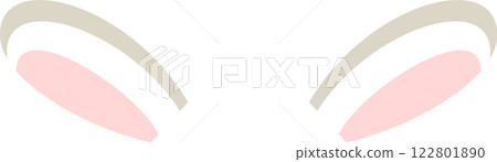 Adorable bunny ears peeking over a white background, creating a charming and festive image perfect for Easter, spring celebrations, or any project needing a touch of cuteness Adorable bunny ears peeking over a white background, creating a charming and festive image perfect for Easter, spring celebrations, or any project needing a touch of cuteness 122801890