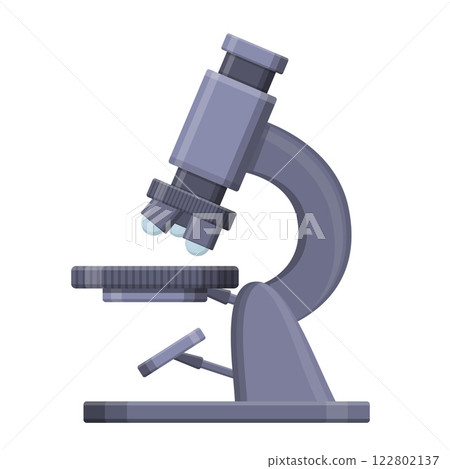 Laboratory Microscope Illustration for Scientific Research and Analysis 122802137