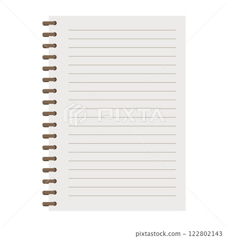 Blank Notebook Page with Lined Design for Notes or Journals Blank Notebook Page with Lined Design for Notes or Journals 122802143