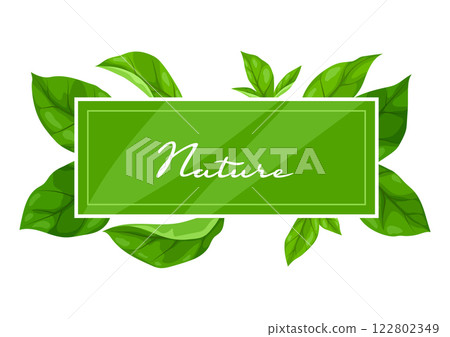 Background with leaves. Spring or summer stylized foliage. Background with leaves. Spring or summer stylized foliage. 122802349