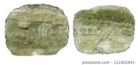 natural specimens of uncut moldavite rocks cutout 122802843