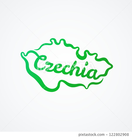 Simple map of Czechia 122802908