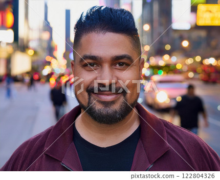 Portrait of person looking at camera 122804326