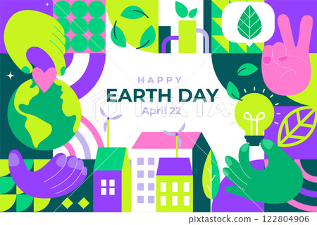 Earth Day, world environment day. 122804906