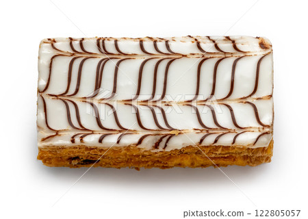 portuguese cake isolated on white background portuguese cake isolated on white background 122805057
