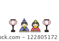 Hinamatsuri (Daily life and Hina dolls) without background 122805172
